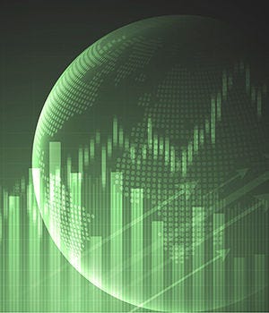 Candle stick graph chart of stock market investment trading, Bullish point, Bearish point. trend of graph vector design.